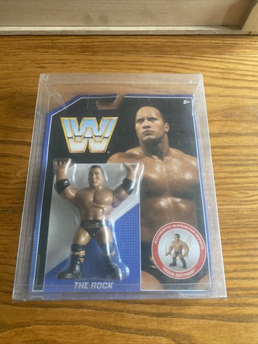 BNIB WWE MATTEL RETRO SERIES 2 THE ROCK WRESTLING ...