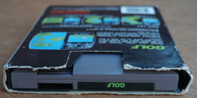 Golf NES, Mattel, Rare 5-Screw Cartridge, In Box And With Manual / Poly