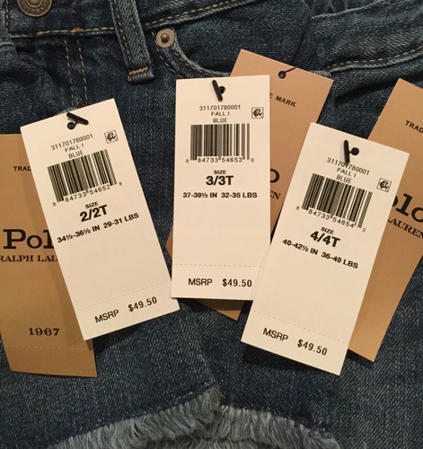 NWT RALPH LAUREN GIRLS FIVE POCKET DENIM SKIRT SIZE 2T, 3T, OR 4T ~ MSRP $49.50 - 第 7/10 張圖片