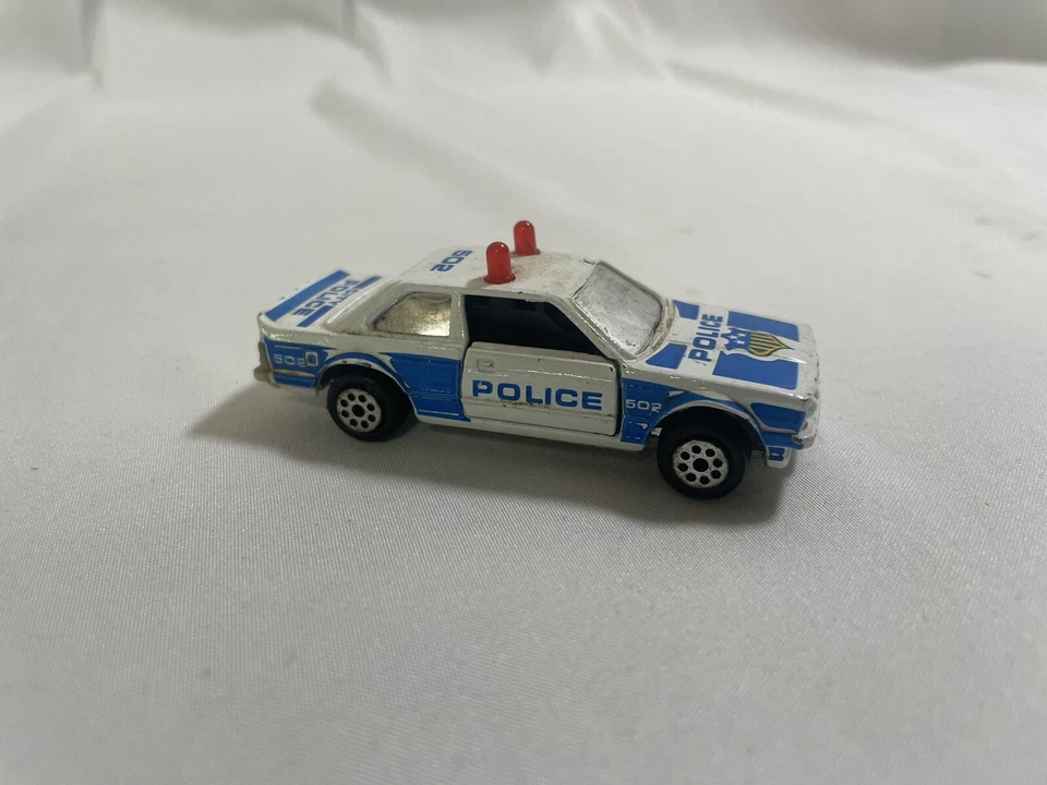 Coche de policía BMW Road Champs 1987 vintage Harrison NJ 07029 City Police 502 RARO Foto 3 de 4