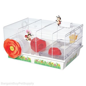 red hamster cage