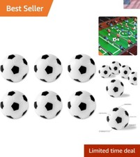 Mini Foosball Soccer Balls - Set of 6, Black  White, Perfect Party Favors