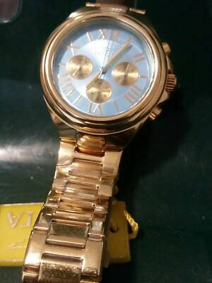 Invicta 18750 Angel Lady 40MM 100M Gold-Tone Blue Dial  display picture 3