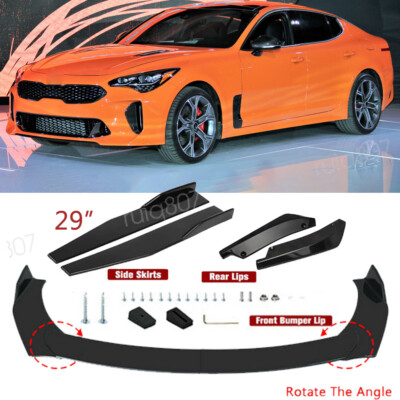For Kia Stinger 2018-2022 Front Bumper Lip Splitter Side Skirts Spoiler Body Kit