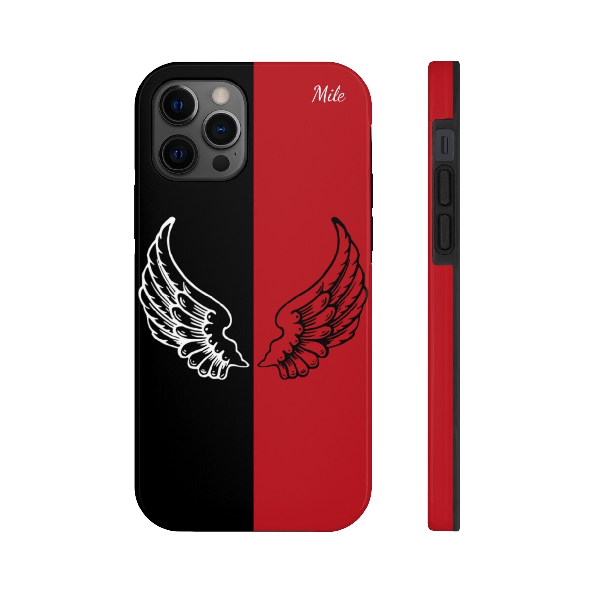 Red and black Phone case
