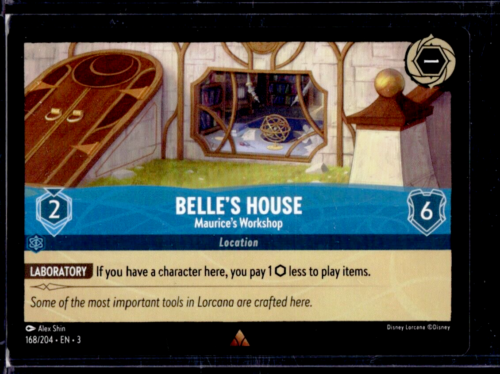 Disney Lorcana Into the Inklands Belle's House Maurice's Workshop Non Foil - Picture 1 of 2