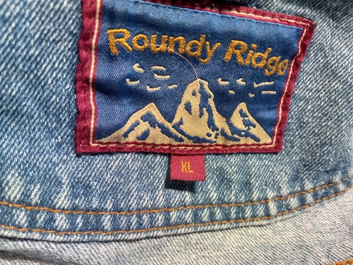 Vintage 90s Jean Jacket Mens Size XL Demin Trucker Roundy Ridge Work Coat - Picture 6 of 16