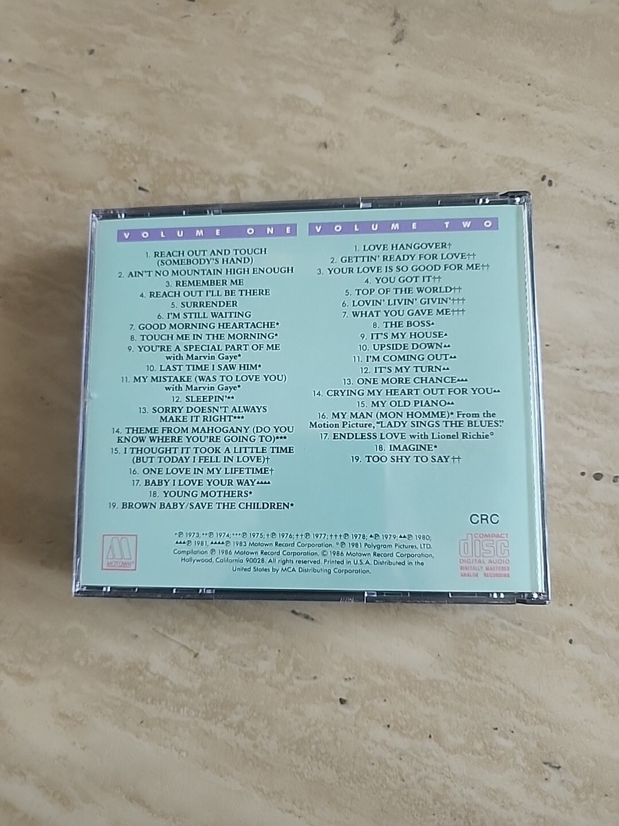 Diana Ross Anthology CDs Volume 1 & 2 (Motown Records, 1986) 38