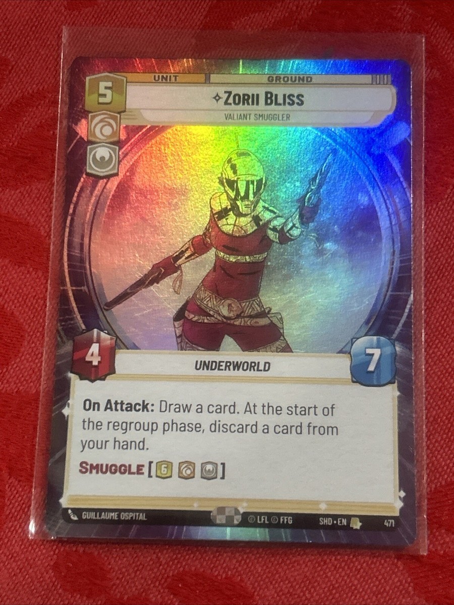 FOIL Hyperspace Star Wars Unlimited - Zorii Bliss - Valiant