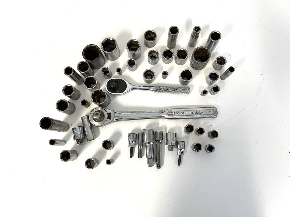 Craftsman Ratchet Socket and Tool Lot All Vintage USA Made