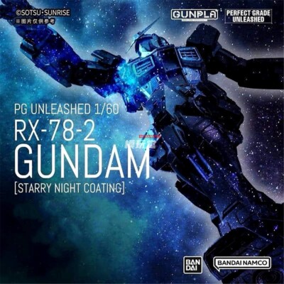 海外限定 PG UNLEASHED RX-78-2 スターリー ナイト.Ver Bandai PG Unleashed RX-78-2 Gundam Unleashed Starry Night