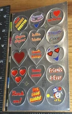 Vintage Stickers,foiled Dum Dum Suckers 1 Sheet,read,(bx91jd)