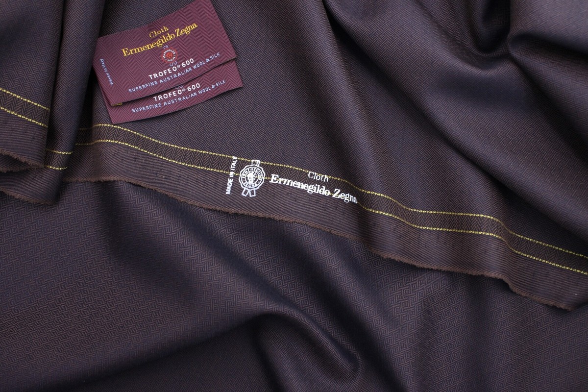 Ermenegildo Zegna Trofeo 600 wool & silk suiting fabric, luxury