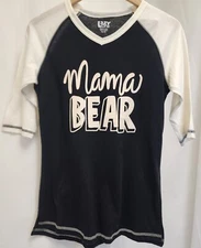 Lazy One Tee Womens Tall Tee 3/4 Length Sleeve. NWT. Family Bear. Mama Bear