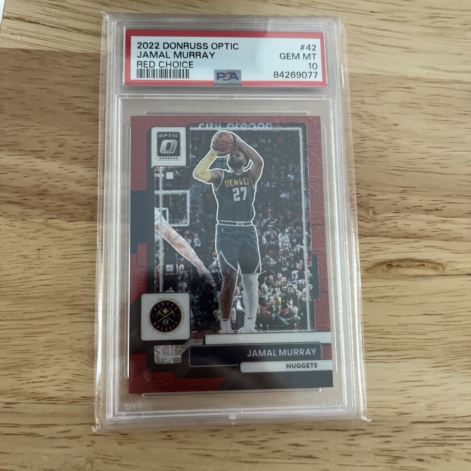 2022 Donruss Optic Jamal Murray Red Choice /88 PSA 10 POP 2