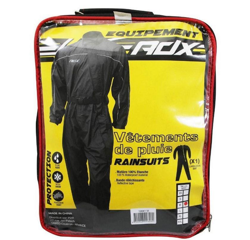 Combinaison de pluie ADX imperméable vêtement moto étanche XL noir