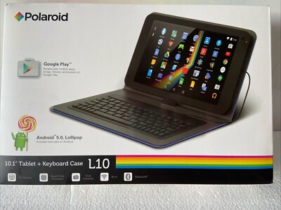 Polaroid L10 2-in-1 10.1'' Tablet & Keyboard, Quad-Core, 16GB, Bluetooth, Case