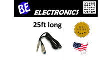 25Ft XLR 3P Female to 1/4INCH TRS Balanced Audio Male Microphone Cable