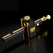 Ebony Deluxe British Marking Gauge with Brass Screw Scriber Carpentry tool  W190