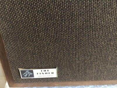 THE FISHER XP-55 Free Piston Speaker System # 52676/54066 Walnut