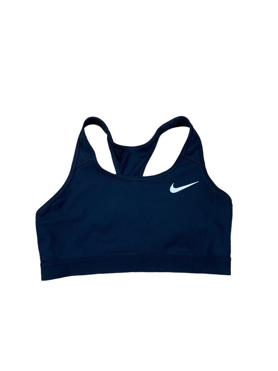 nike dri fit swoosh bra Women's Large-Support Non-Padded Sports