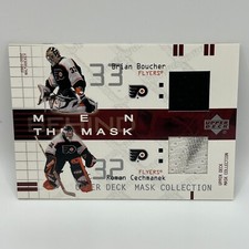 2001-02 Upper Deck Mask Collection Dual Jerseys Brian Boucher/Roman Cechmanek
