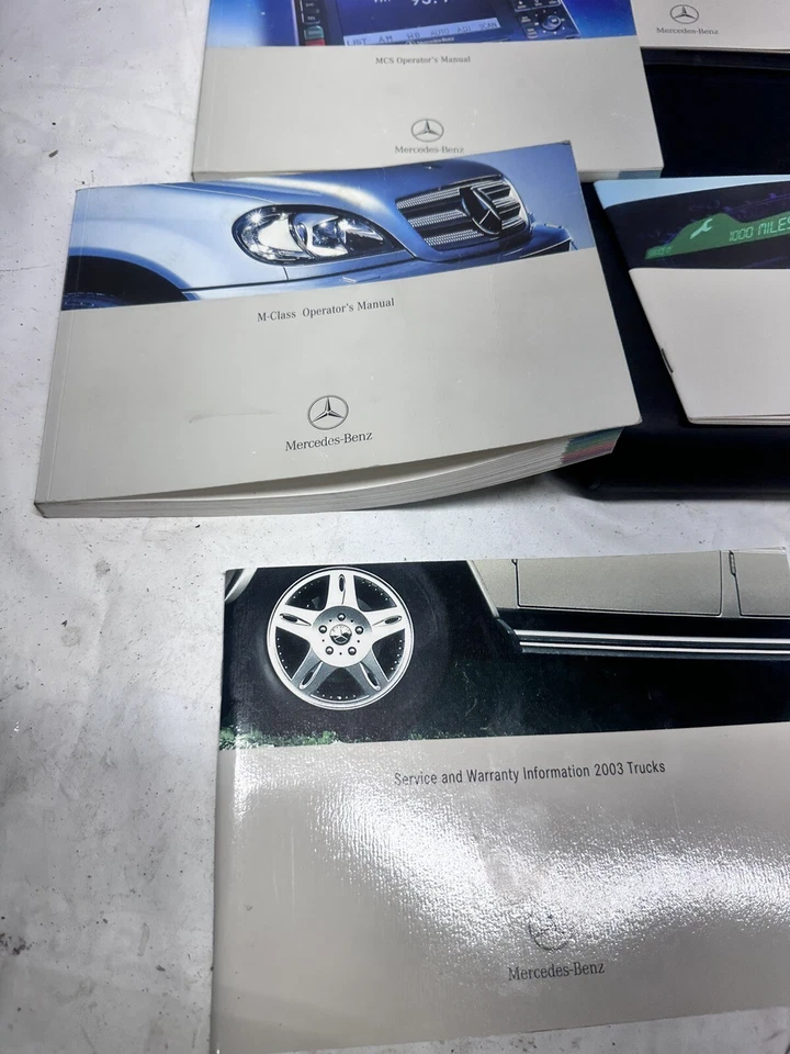 2003 MERCEDES W163 ML320 ML350 Owner Manual Guide Complete W/ Case OEM 👍 - Image 4 of 4