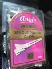 Annie Premium SINGLE PRONG CLIPS - 80 ct. - Fast Shipping 