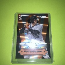 2022 Onyx Premium RC On Card Auto Adley Rutschman SP #’d/270 Orioles Hand #’d