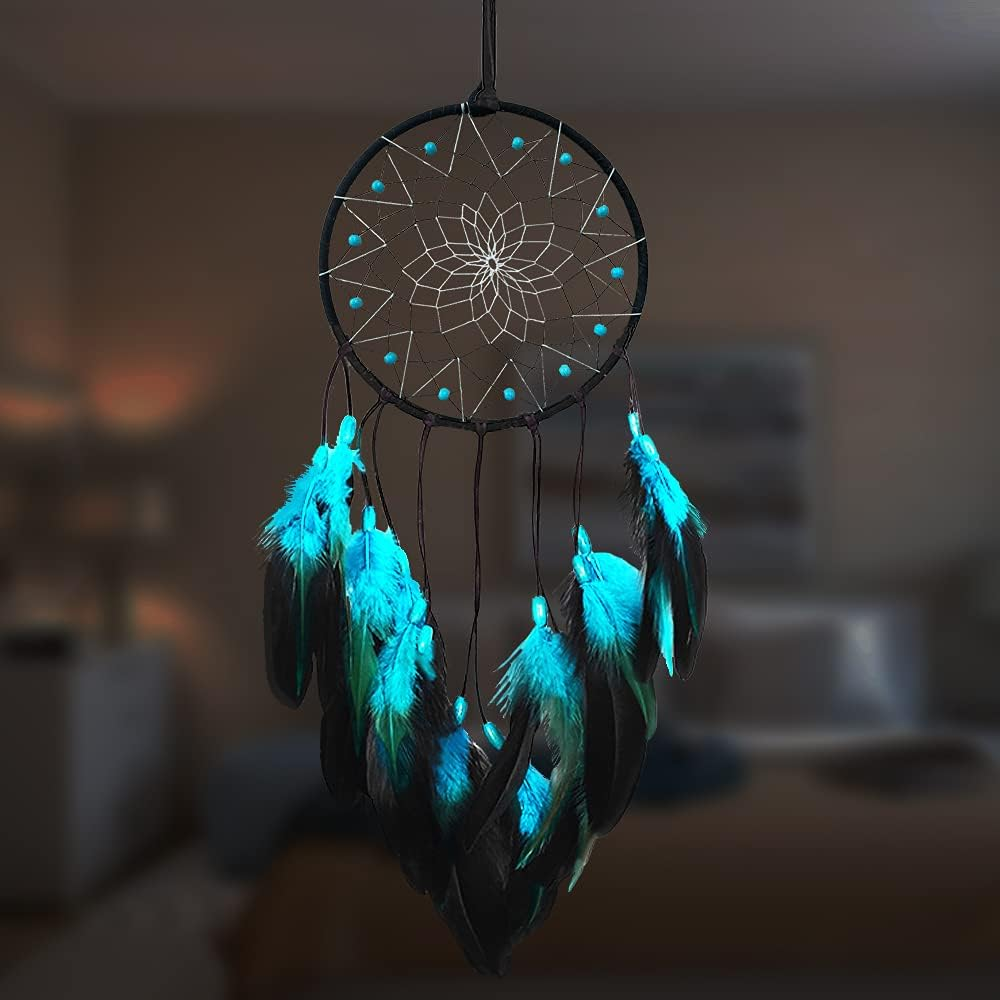 Blue Dream Catchers for Boys Handmade Dreamcatchers Kids Bedroom Wall Hanging De