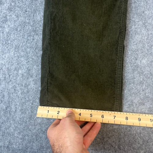 7 For All Mankind Jeans Slimmy Corduroy Jeans 32 32 * Slim Tapered Green Stretch - Picture 3 of 11