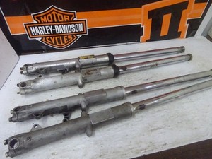 Harley FX & SPORTSTER CHOICE OF Used OEM PLAIN 77-81 DUAL DISC FORK LEG ASSEMBLY