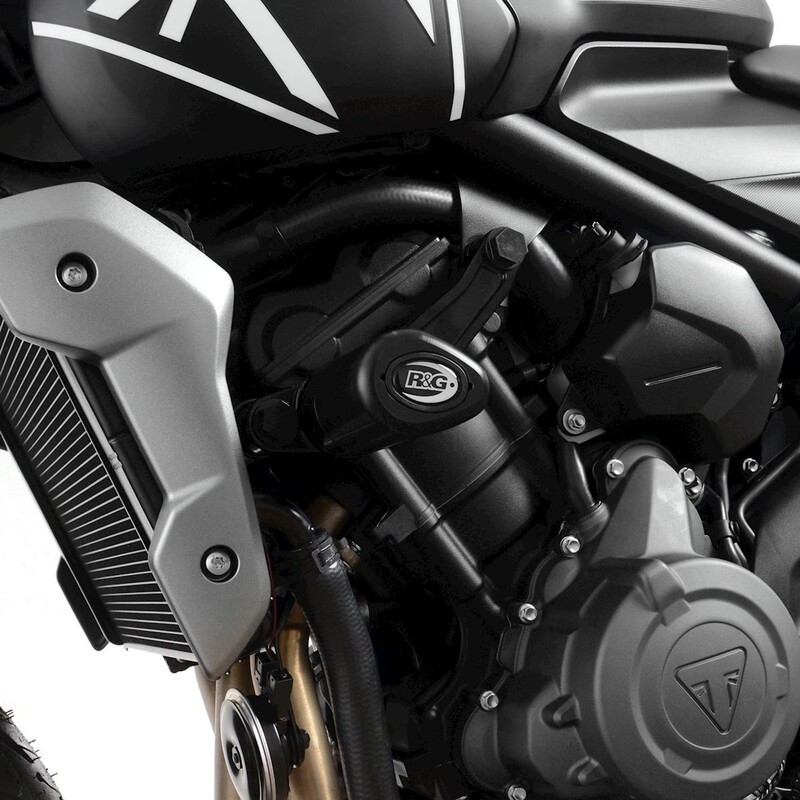 Tampons R&G Racing Aero pour éviter les rayures de cadre sur Trident 660