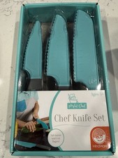 Playful Chef Kids Kitchen Knives Set of 3 NIB