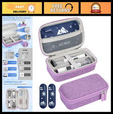 Insulated Travel Case for 2 Injector Pens, Tirzepatide Organizer with Ice Packs,