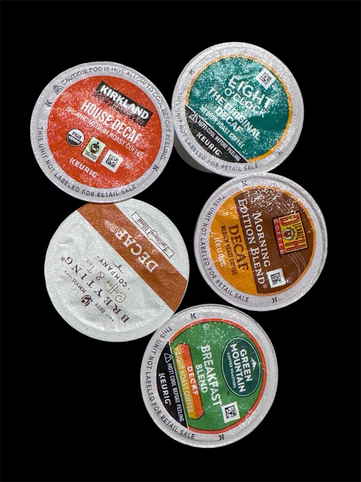 15 Single K Cup Coffee Decaf Mix Green Mountain Breyting Diedrich 8 O&rsquo;Clock