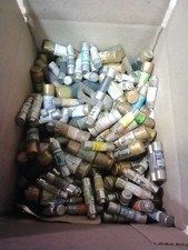Various Brands Industrial Fuses Various Sizes/Types, Lot Of 120 (missing labels)