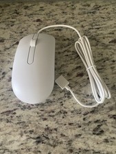 Dell computer mouse white usb scroll wheel 0734yk