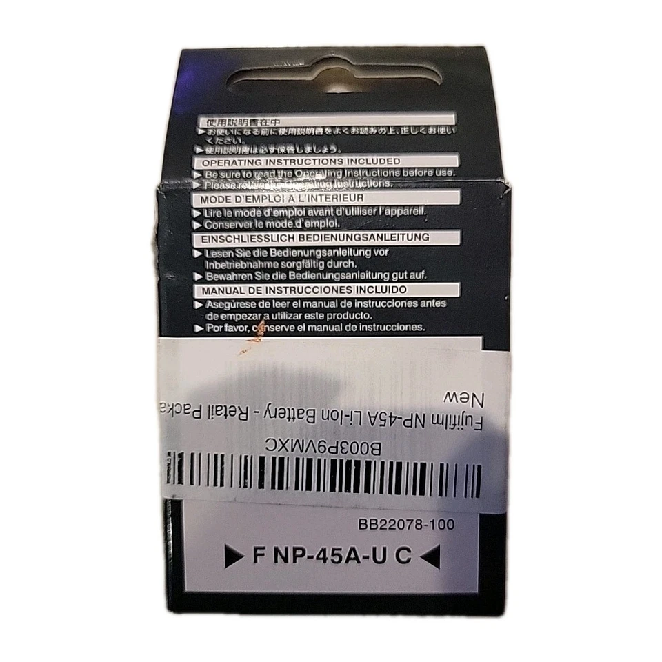 Batería Original Fujifilm NP-45A para FinePix JX335 JX355 JX360 JX380 JX390 JX405 Foto 4 de 4