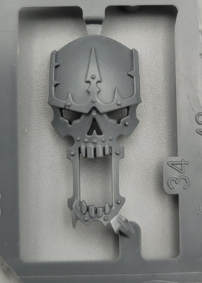 Warhammer 40k Tabletop BITZ BITS :  Chaos Knights Bitz - Maske/Kopf/Helm