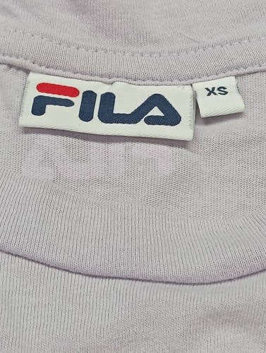 FILA Camiseta estampada Mujeres Camisa Talla EU 34 gris claro-blanco look casual - Imagen 4 de 5
