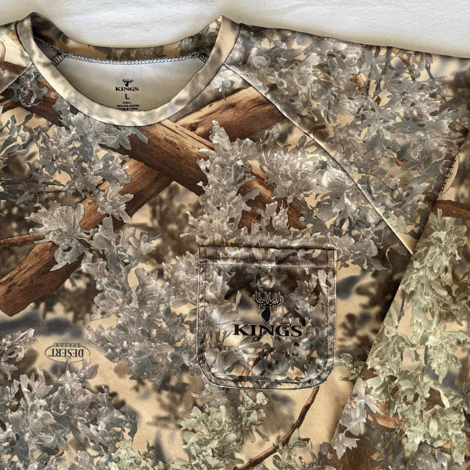 Lote de 4 camisas de caza grandes para hombre: paquete Under Armour, Realtree, King’s Camo Foto 3 de 4