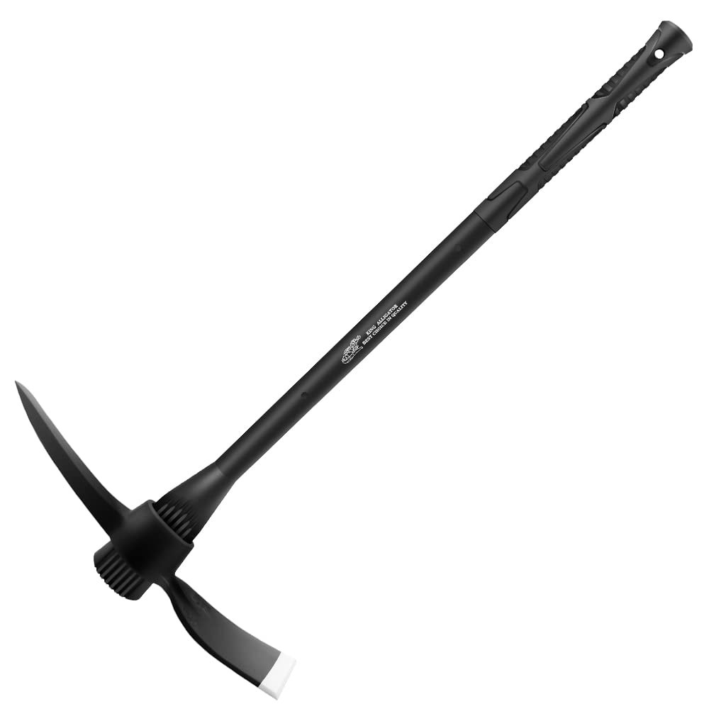 Forged Adze Pick, Weeding Mattock Hoe Pick Mattock with Fiberglass Handle, Ga...