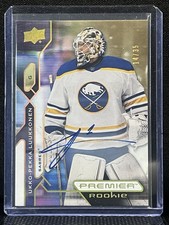 2021-22 Premier Hockey #149 Ukko-Pekka Luukkonen Rookie Gold Auto 14/35