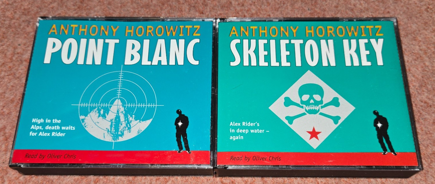 2 X Anthony Horowitz Audio Book CD Skeleton Key & Skeleton Key (Alex Rider)