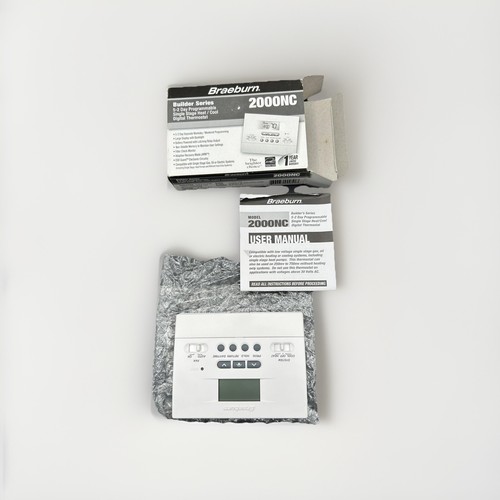 Braeburn 2000NC Programmable Thermostat Single Stage Heat / Cool Z2