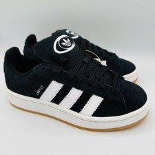 NIB Adidas Campus 00s J Grade School Size 6.5Y HQ6638 black White fits 8 woman