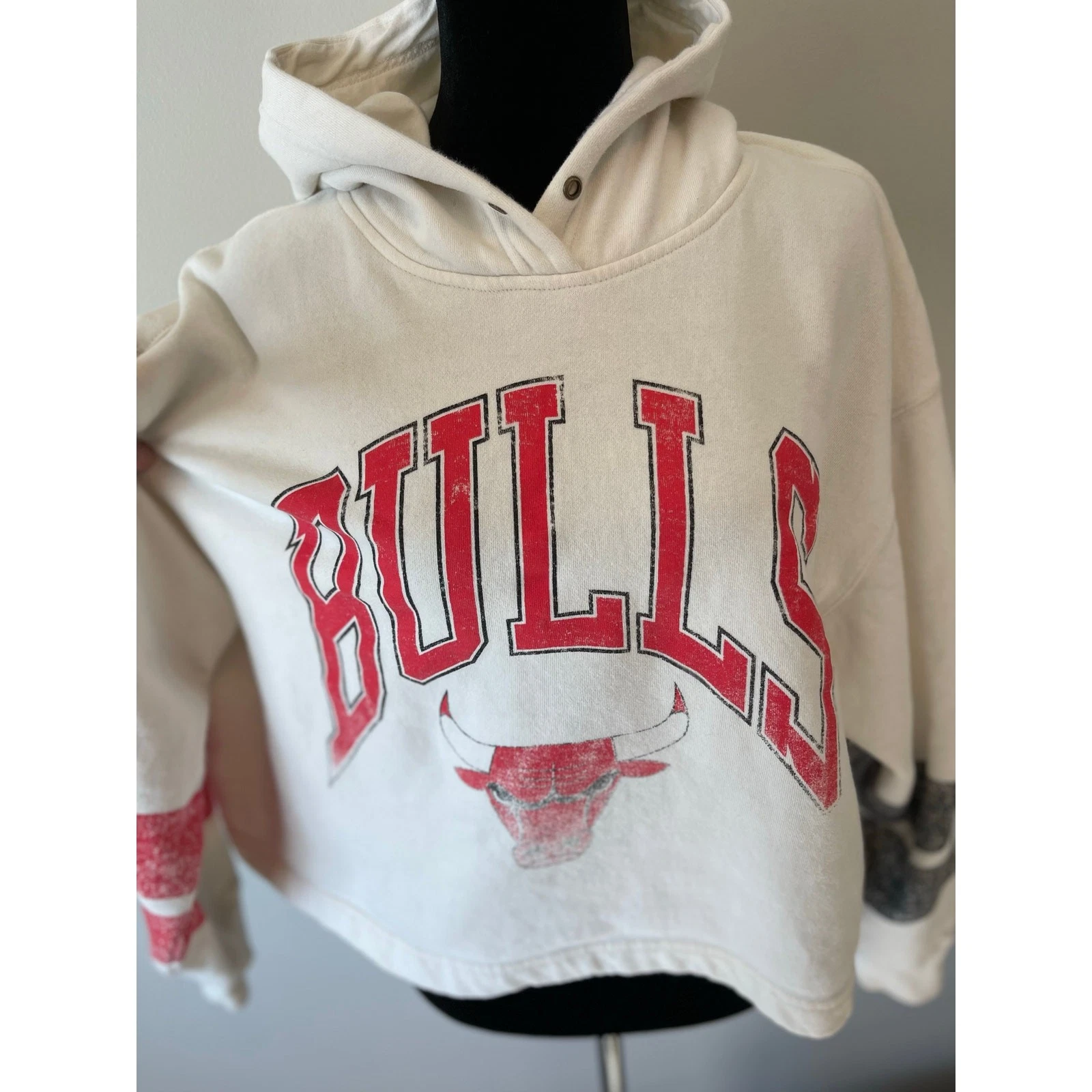 OFF WHITE Felpa Bulls cropped