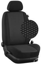 Peugeot Boxer 244 Maß Sitzbezüge KOMPLETTSET 5-Sitzer: Piräus/schwarz
