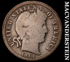 1914-D Silver Barber Dime - Scarce  Better Date  No Reserve  #J9925